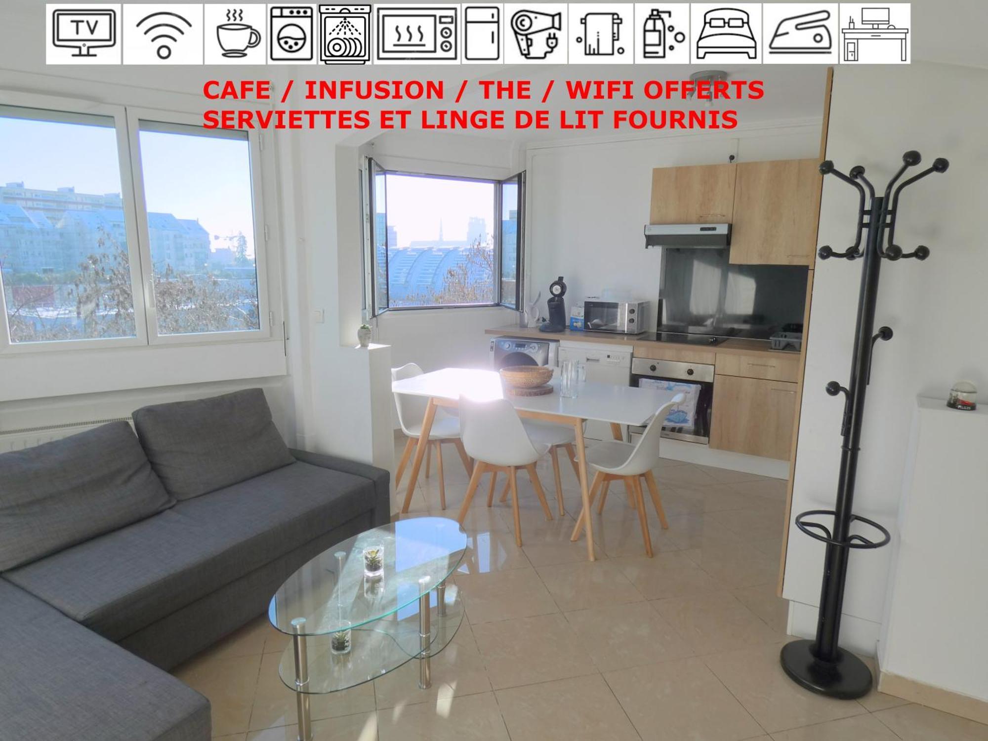 37M2 Lumineux Face Gare Sncf, Wifi Et Cafe Et The Offerts Apartment ออร์เลออง ภายนอก รูปภาพ