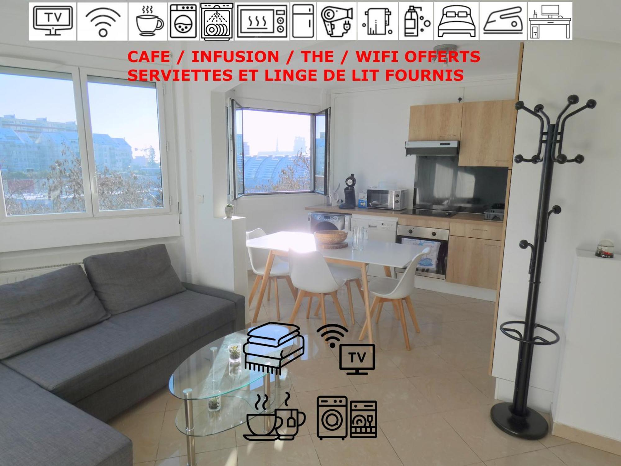 37M2 Lumineux Face Gare Sncf, Wifi Et Cafe Et The Offerts Apartment ออร์เลออง ภายนอก รูปภาพ